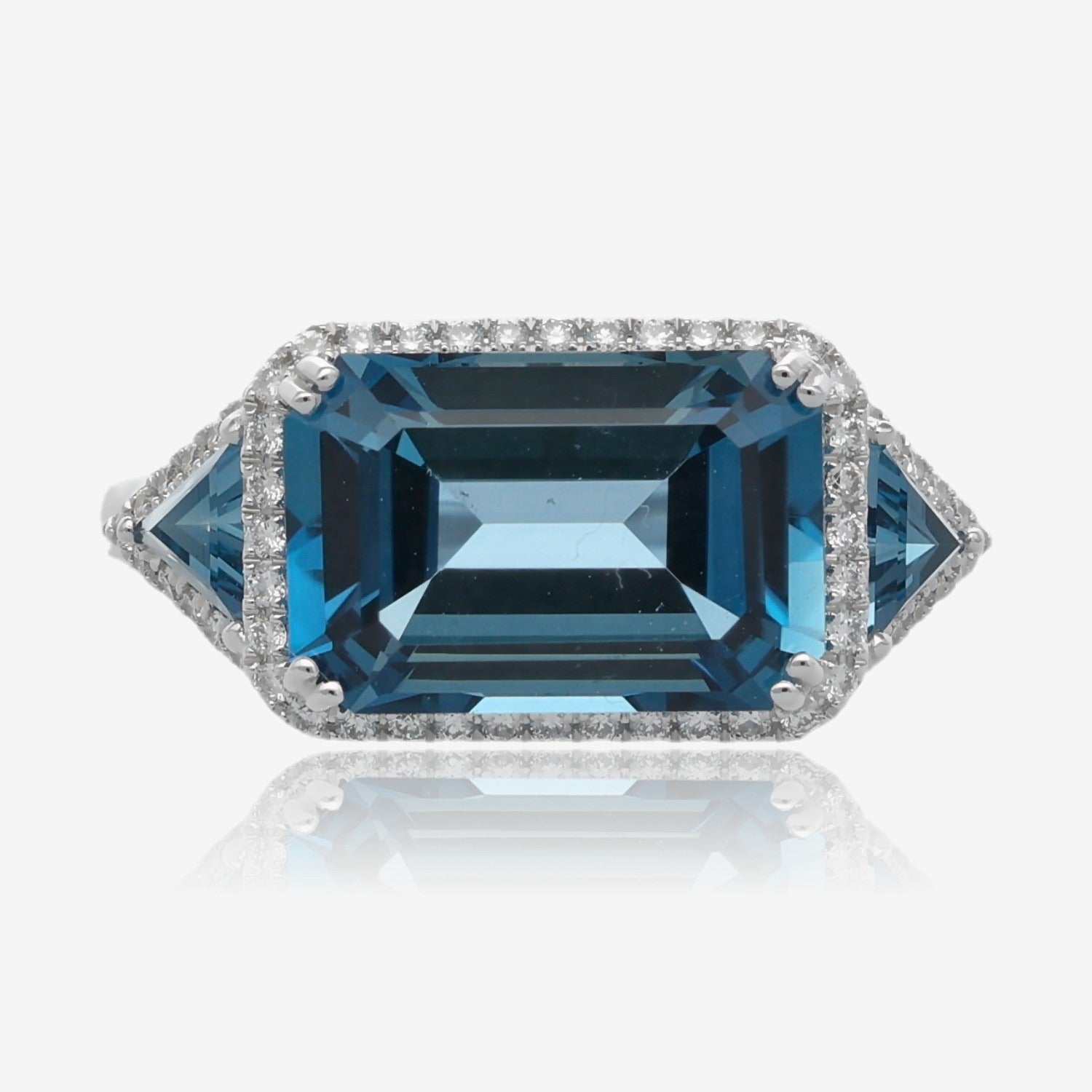Luxe London Blue Topaz Ring