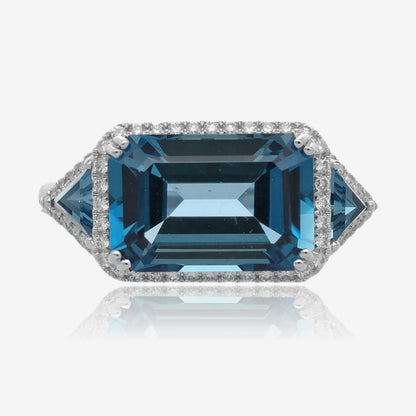 Luxe London Blue Topaz Ring