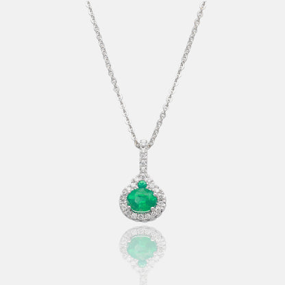 Enchanted Halo White Gold Necklace