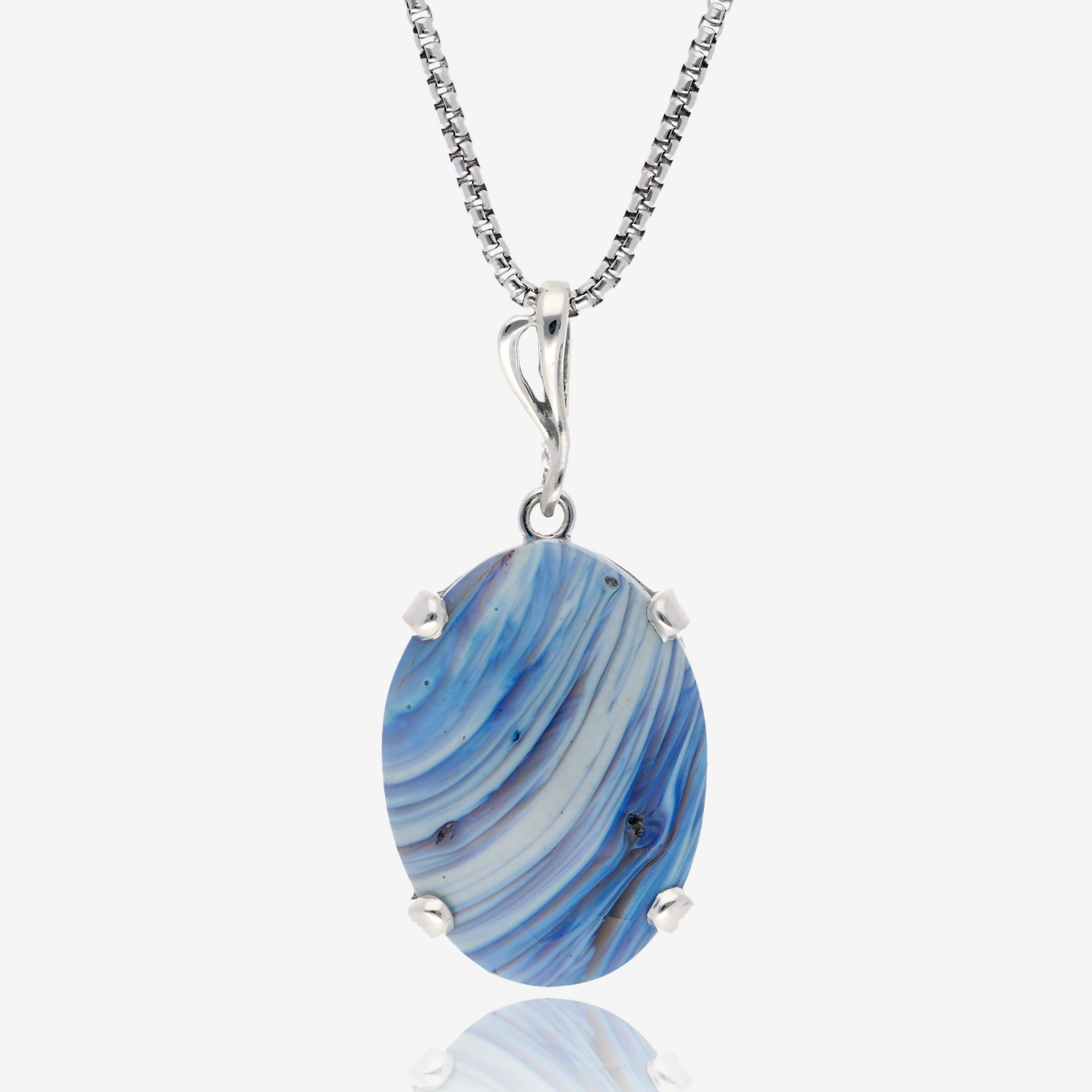 One of a Kind Leland Blue Pendant in Sterling Silver