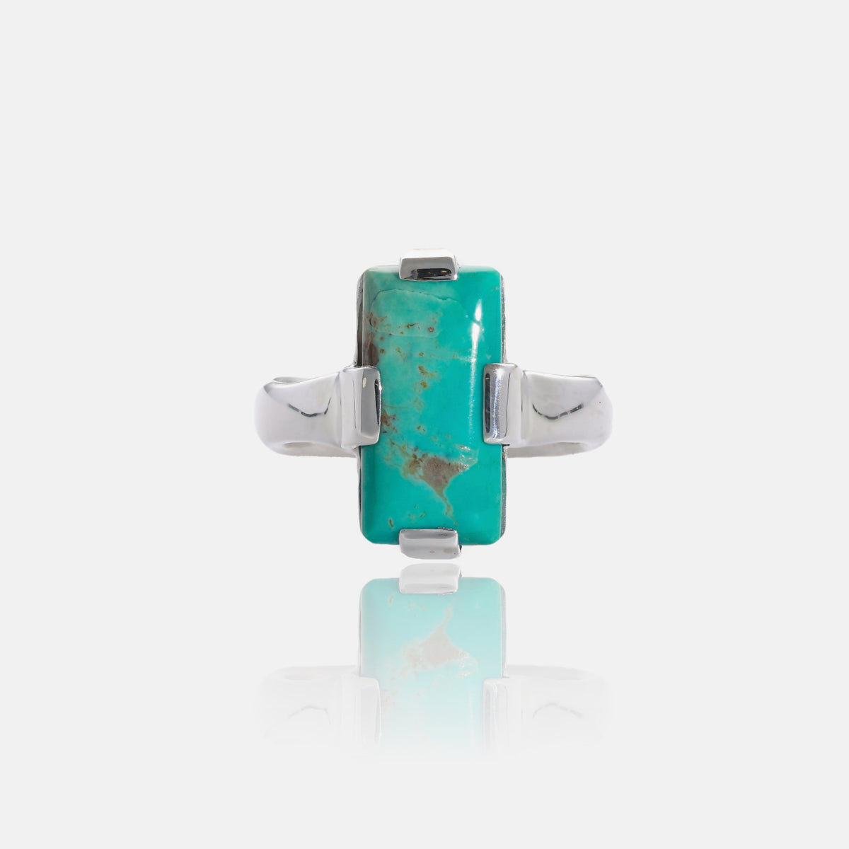 Maricopa Turquoise Ring in Silver