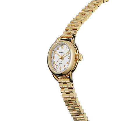 SHINOLA Ladies Runabout Gold Tone Watch