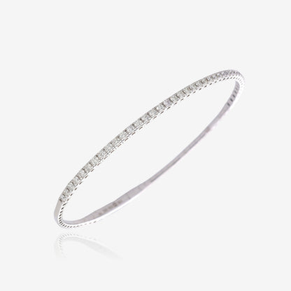 1.01ctw Natural Diamond Flex Bangle