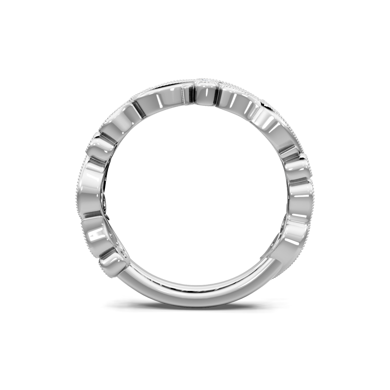 Fairy Garden Diamond White Gold Band