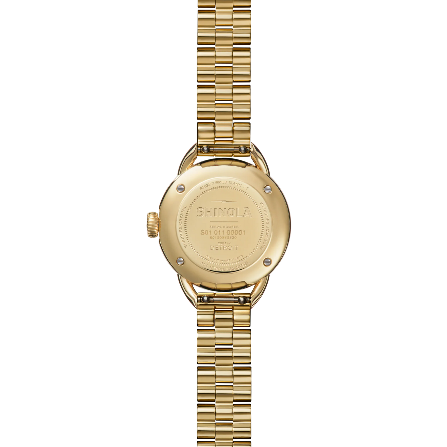 SHINOLA Ladies Runabout Gold Tone Watch