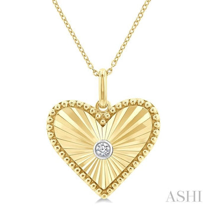 Love’s Reflection Gold Vermeil Medallion Diamond Necklace