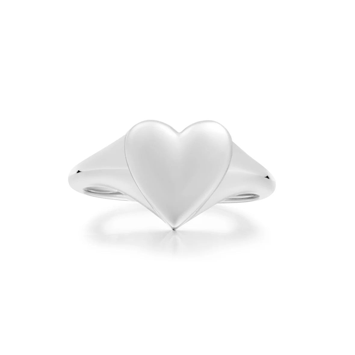 Silver Love Signet Ring