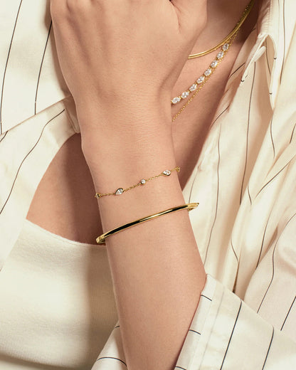 Yellow Pavé Tennis Bangle