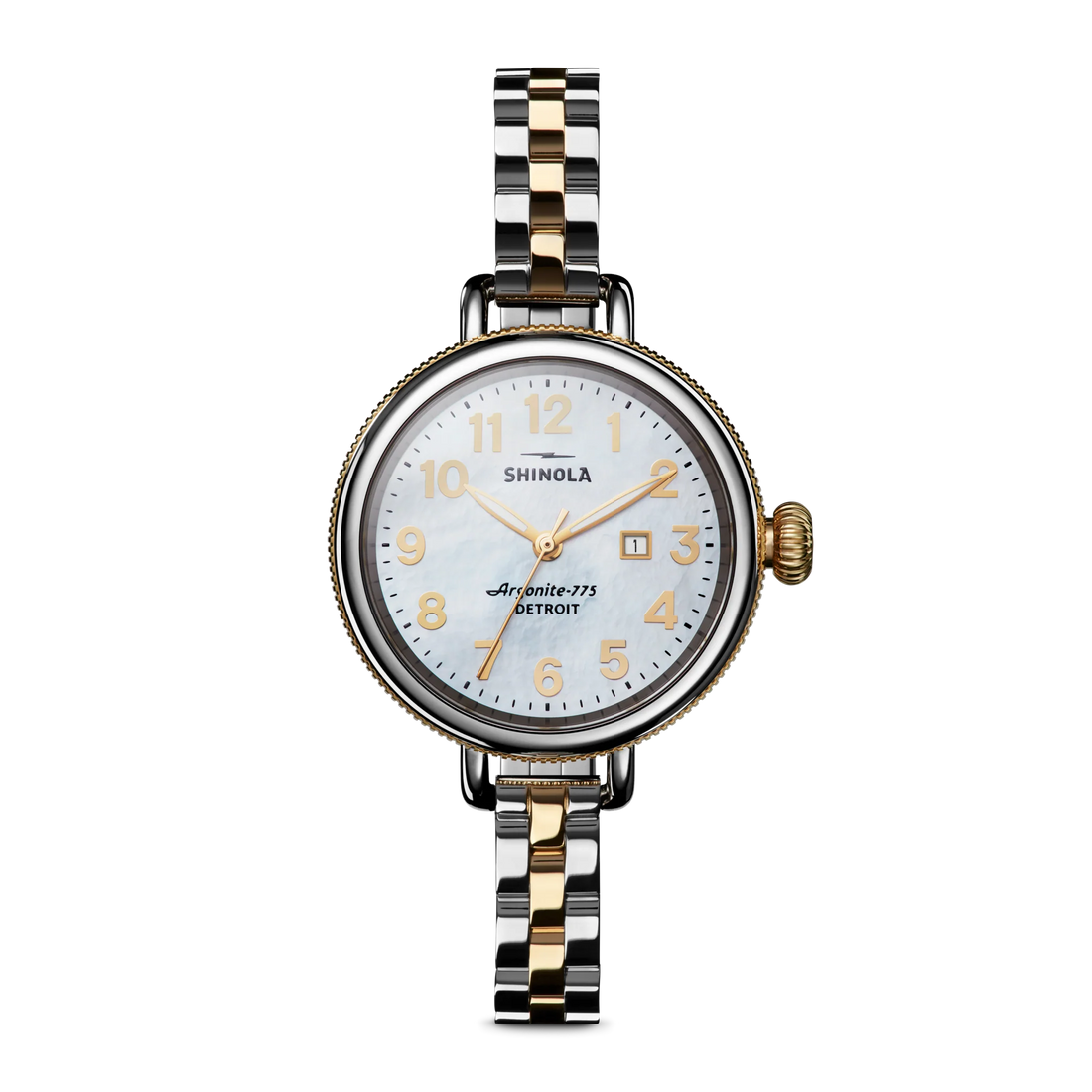 SHINOLA Ladies Birdy Two Tone Watch