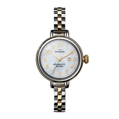 SHINOLA Ladies Birdy Two Tone Watch