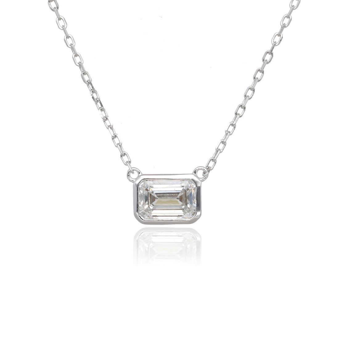 The Horizon Emerald Lab Diamond Necklace