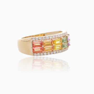 Colorwave Sapphire Diamond Ring