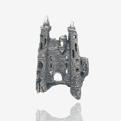 Forgotten Kingdom Silver Castle Ring