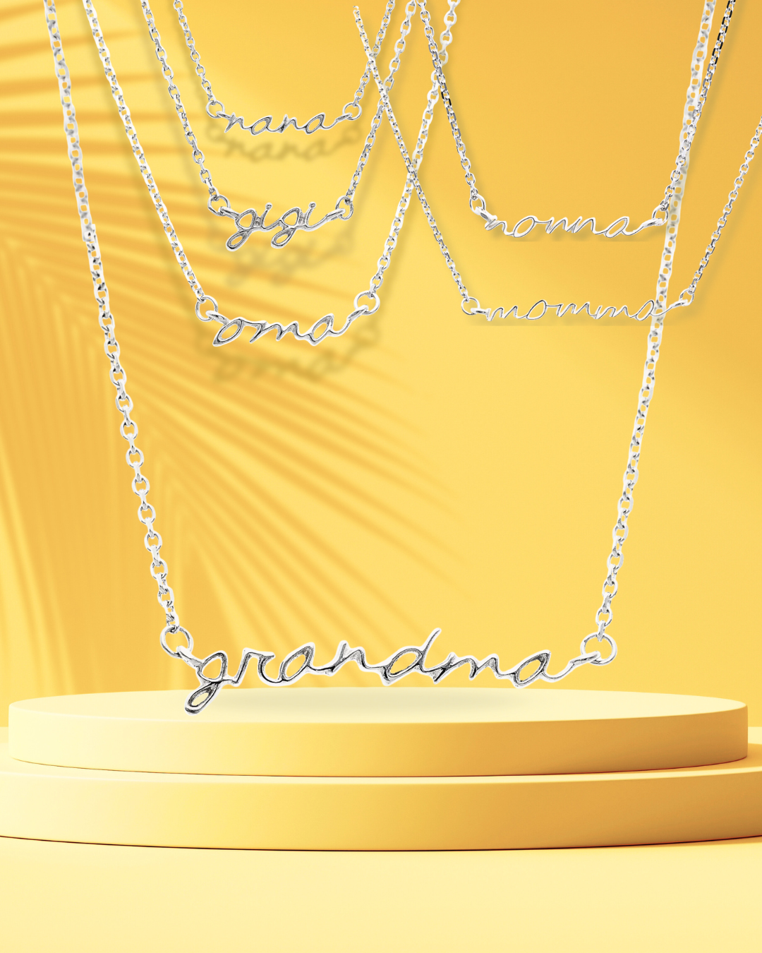 Grandma Necklace Sterling Silver