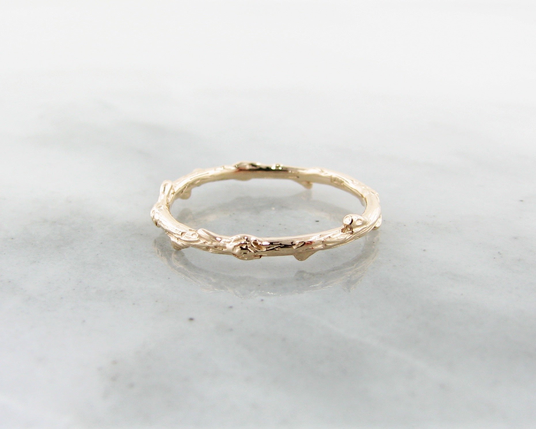 Yellow Gold Twig Band