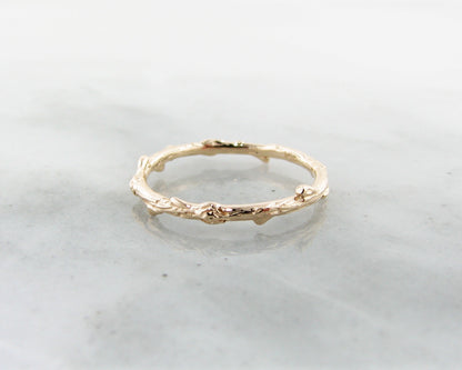 Yellow Gold Twig Band