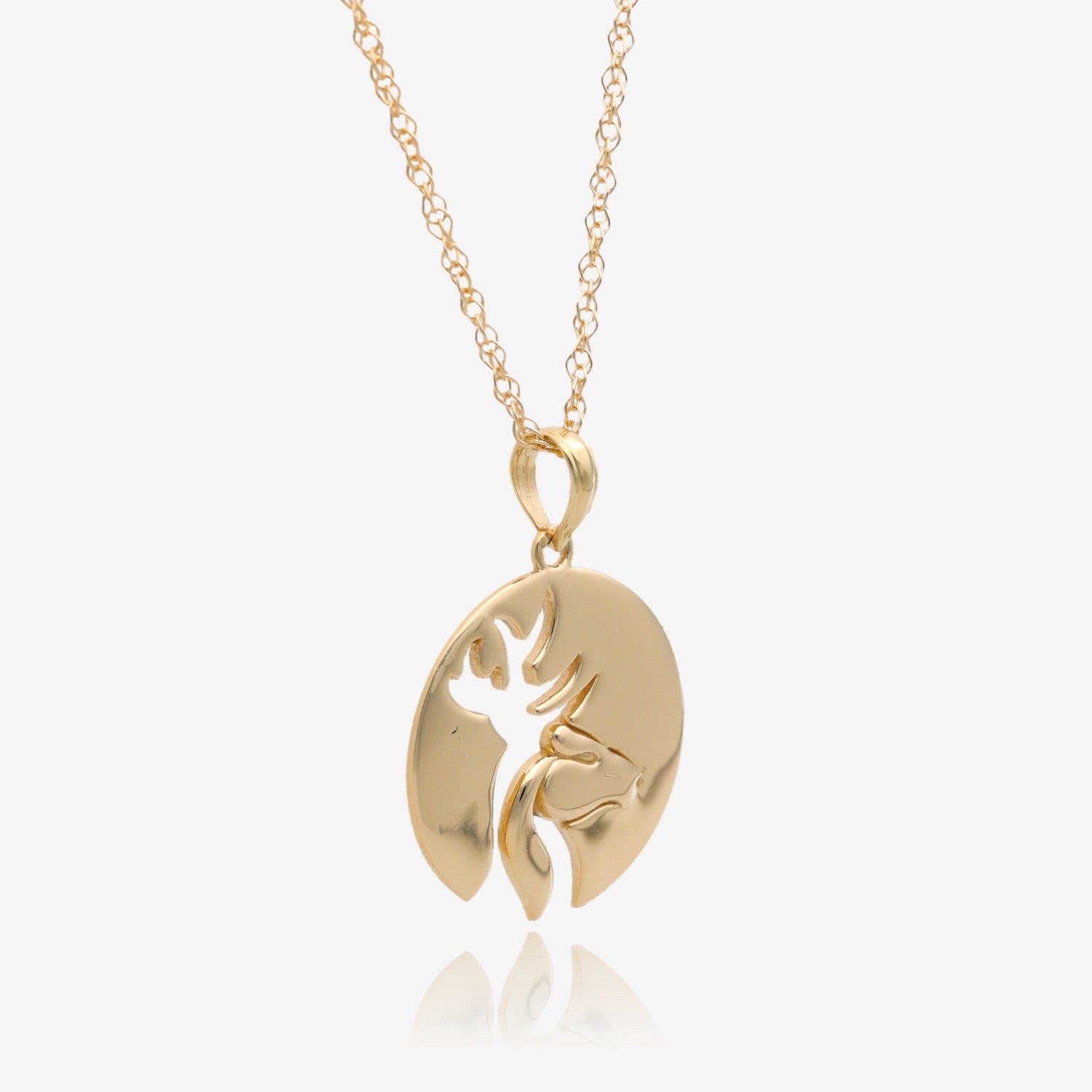 Stylized Golden Buck Pendant