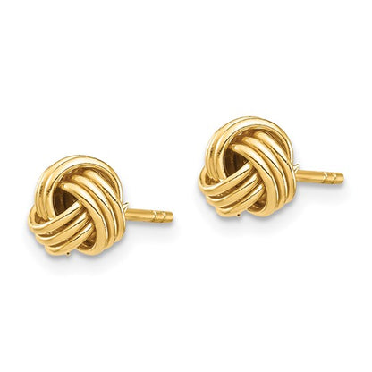 10K Love Knot Post Earring