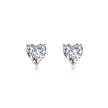 Sparkling Love Solitaire Earrings