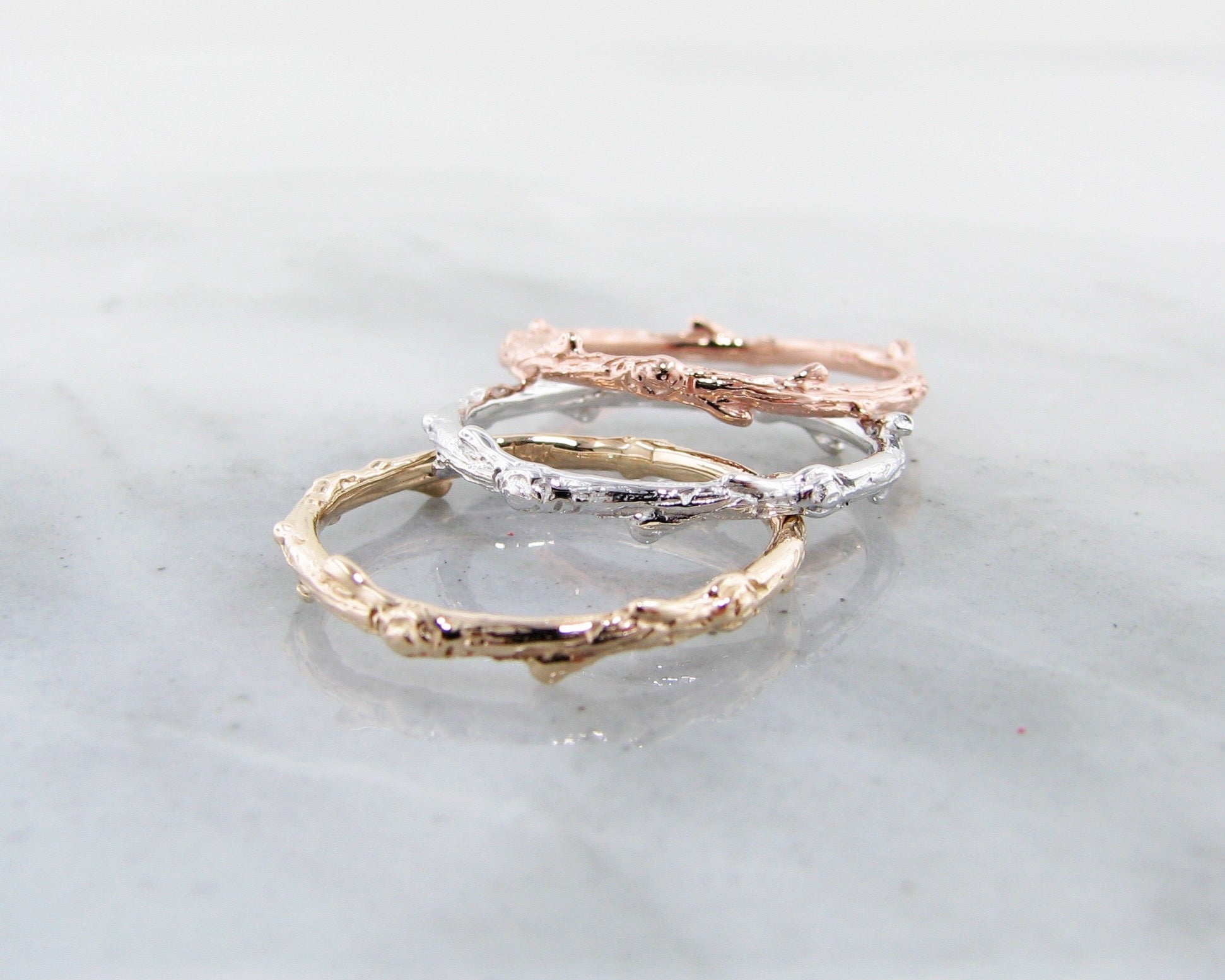 Yellow Gold Twig Band