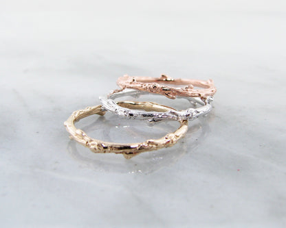 Yellow Gold Twig Band