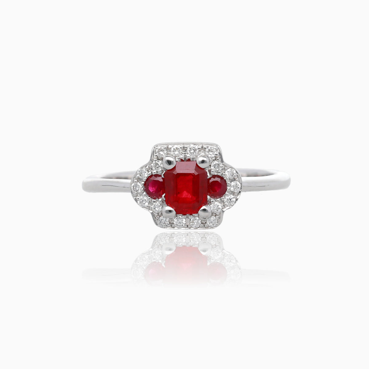 Enchanted Halo White Gold Ring