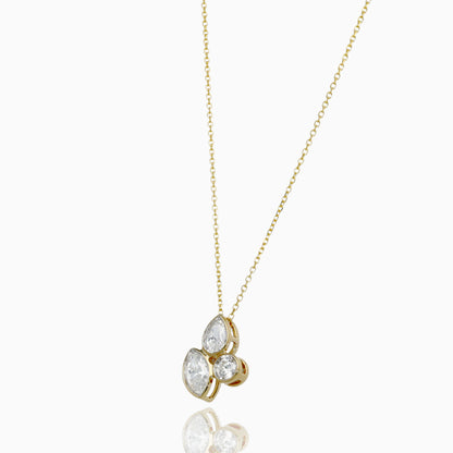 Golden Geometry Diamond Necklace