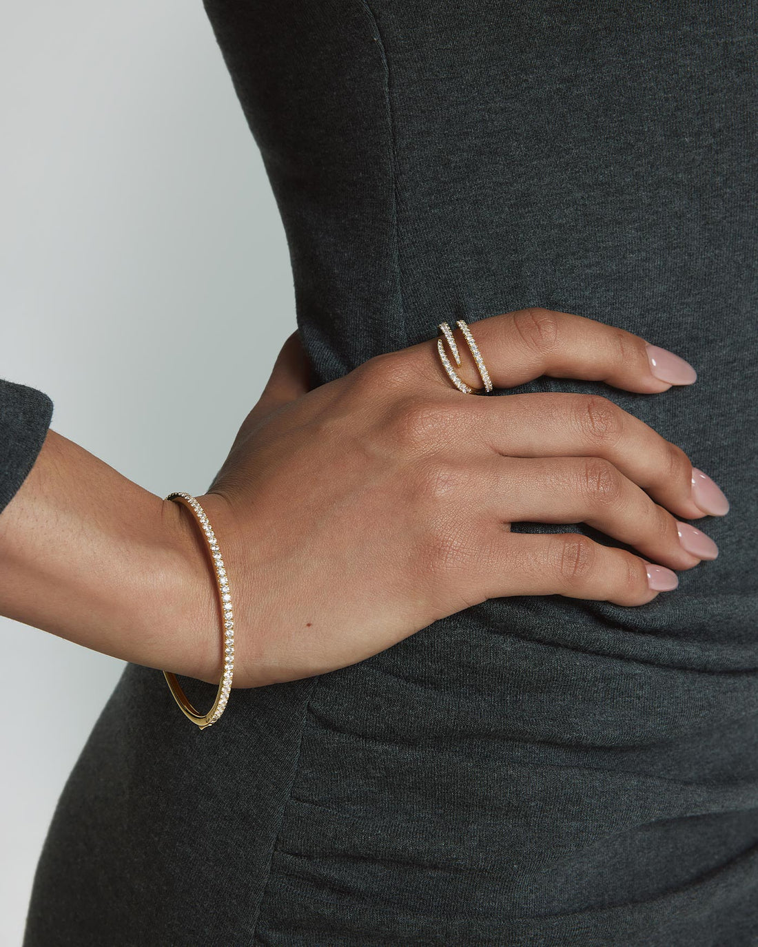 Yellow Pavé Tennis Bangle