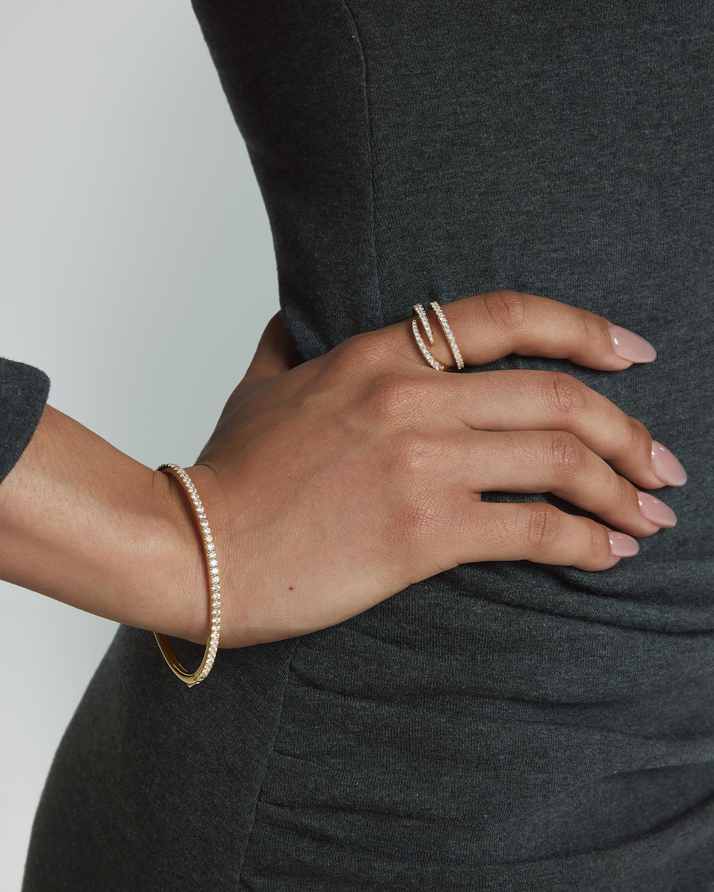 Yellow Pavé Tennis Bangle