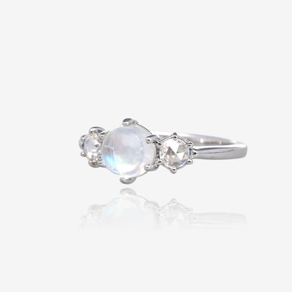 Moonscape Ring in Silver