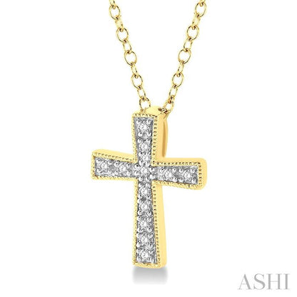 Brave Faith Gold Vermeil Cross Diamond Necklace