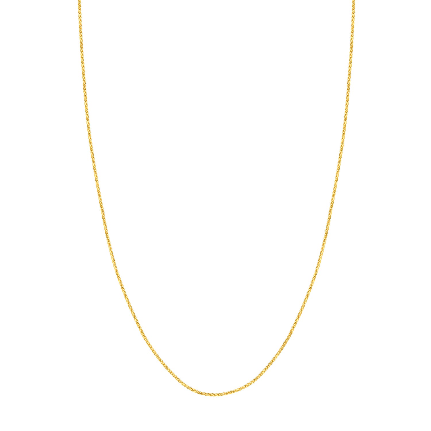 18" 14KY 1.25mm Wheat Chain
