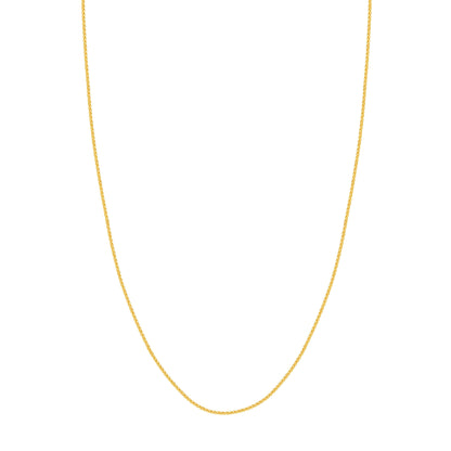 18" 14KY 1.25mm Wheat Chain