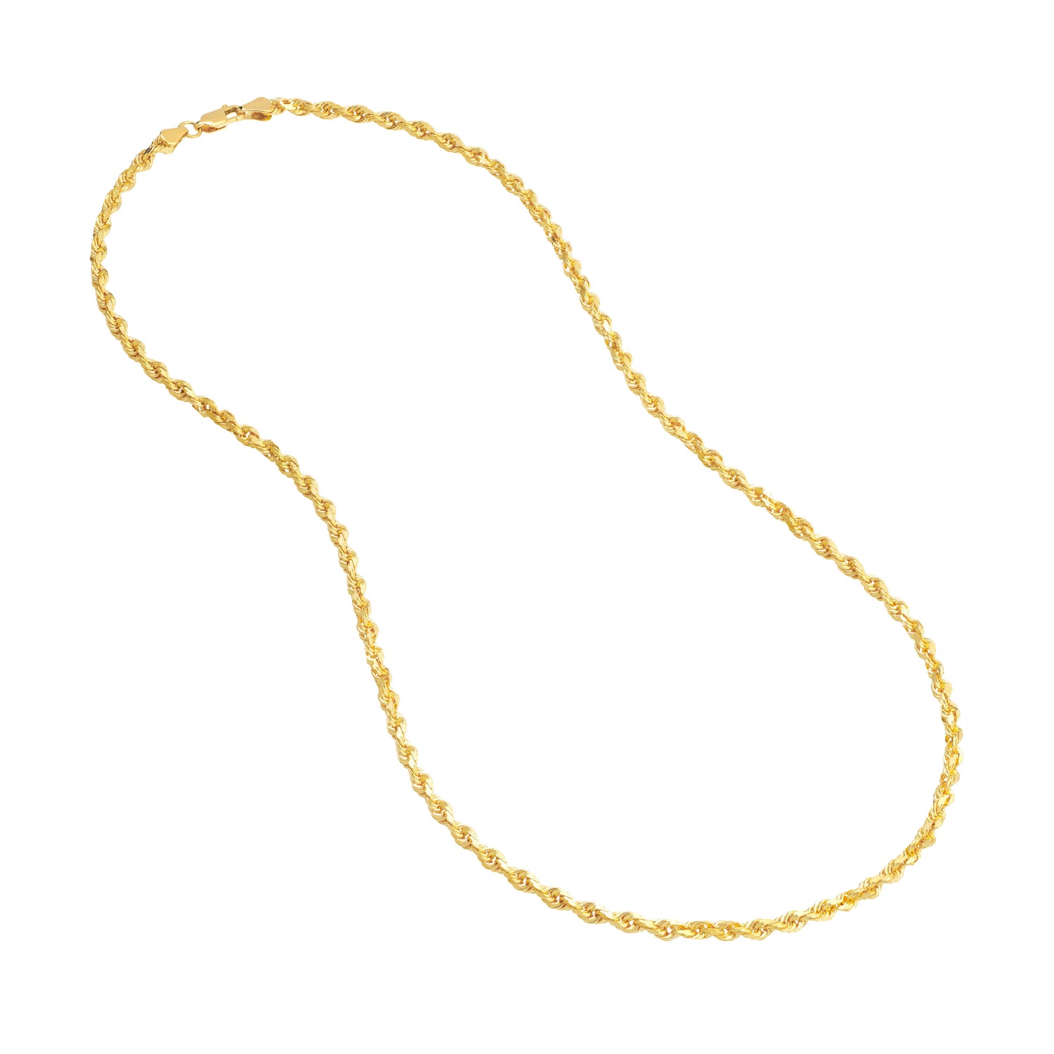 22" 10K YG D/C Rope Chain