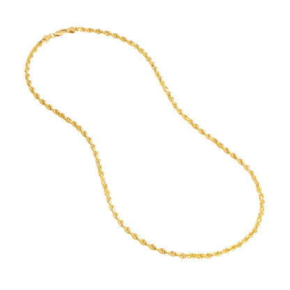 22" 10K YG D/C Rope Chain