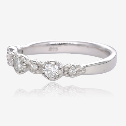 Shimmering Treasure Band Lab Diamond and White Gold