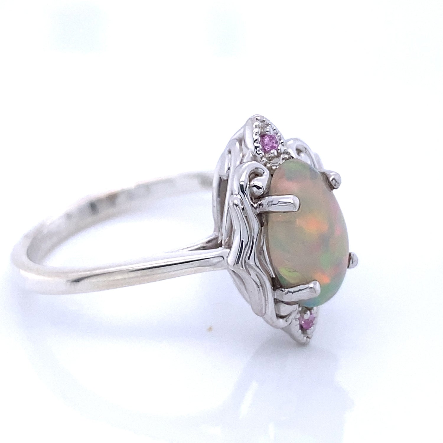 Queensland Ethiopian Opal and Diamond Ring