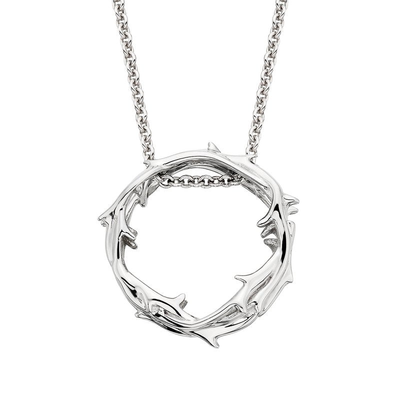 Silver Thorned Grace Necklace