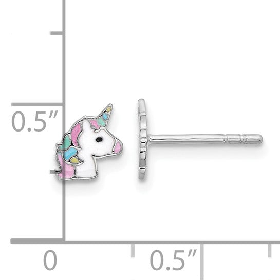 Dreamcore Unicorn Sterling Silver Stud Earrings