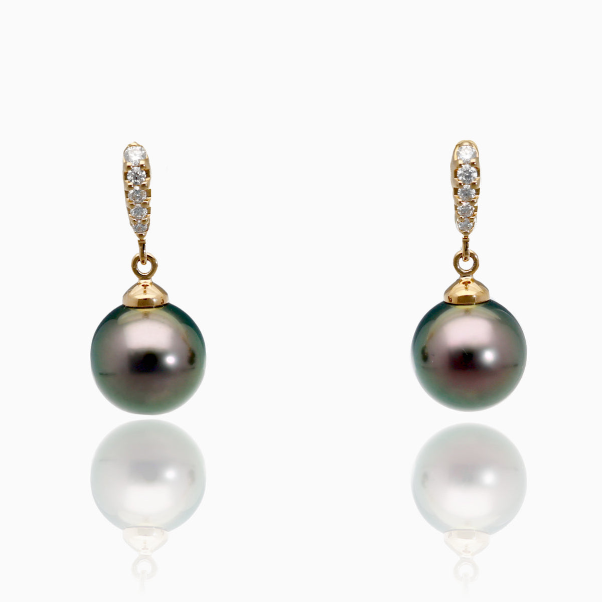 Golden Tide Tahitian Pearl Earrings