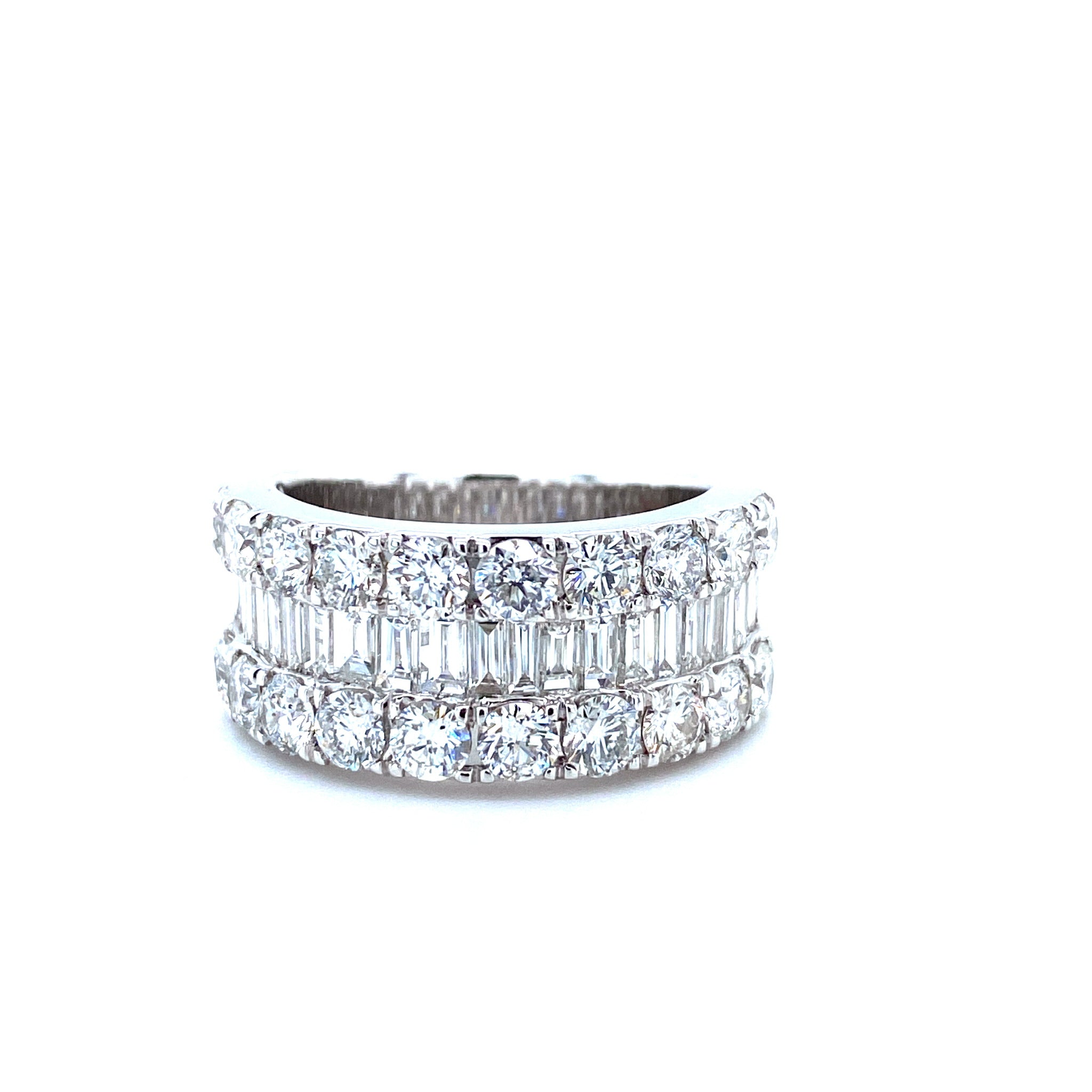 3.12ct 18K WG Luxe Diamond Band OOAK