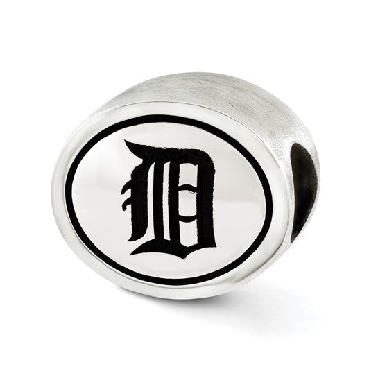 Sterling Silver MLB Detroit Tigers Oval Bead