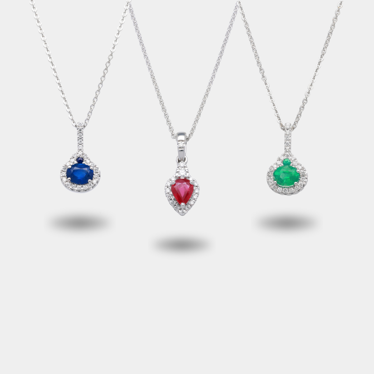 Enchanted Halo White Gold Necklace