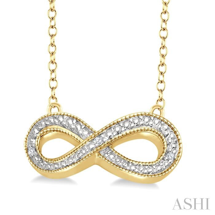 Forever Entwined Gold Vermeil Infinity Diamond Necklace