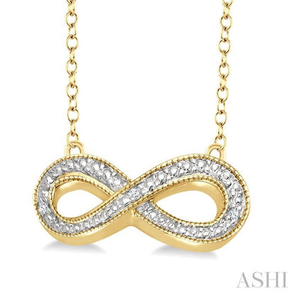 Forever Entwined Gold Vermeil Infinity Diamond Necklace