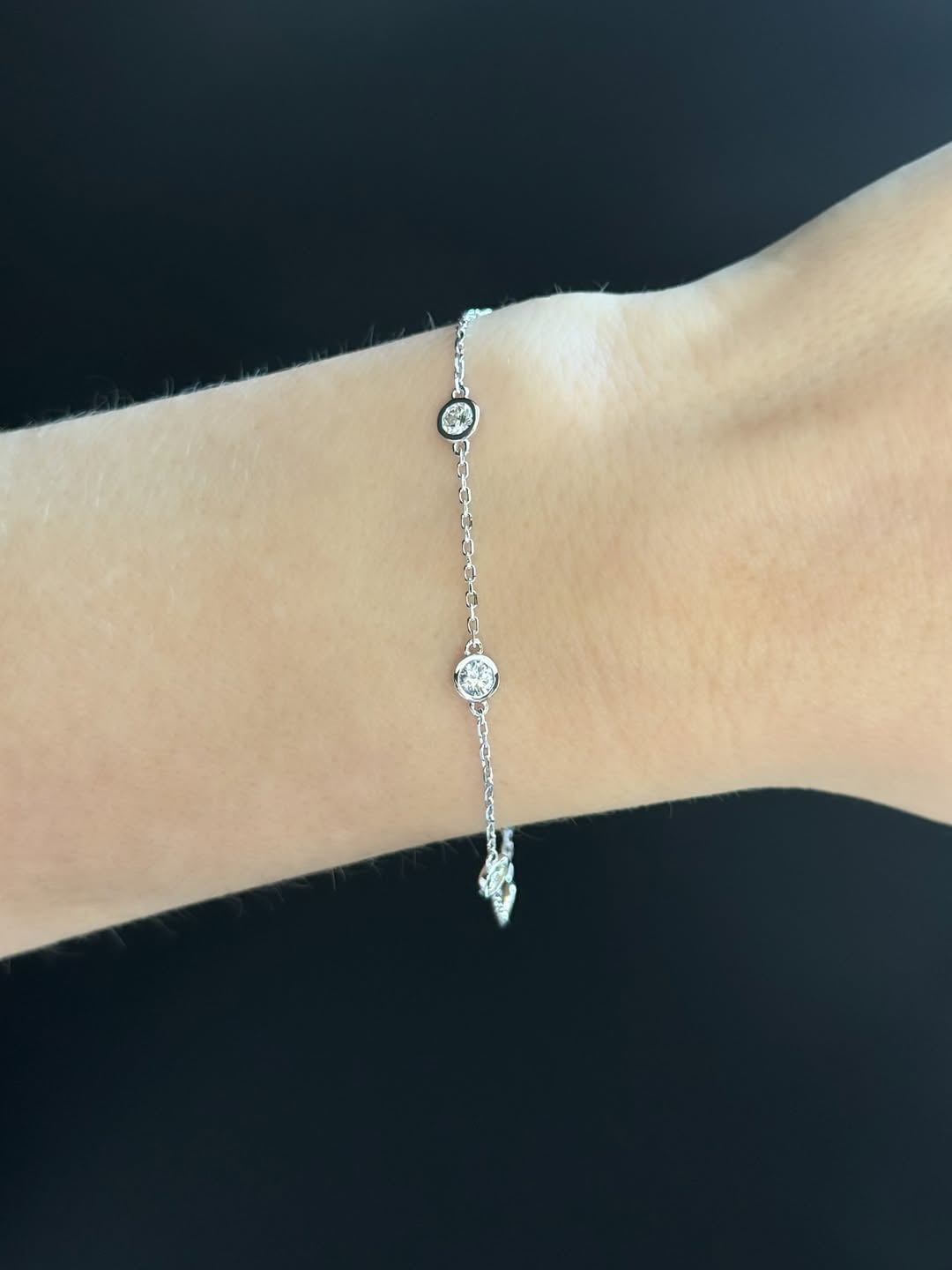 Silver Glow Lab Diamond Bracelet