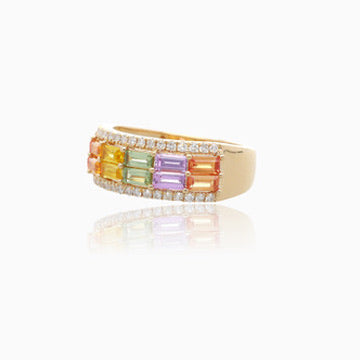 Colorwave Sapphire Diamond Ring