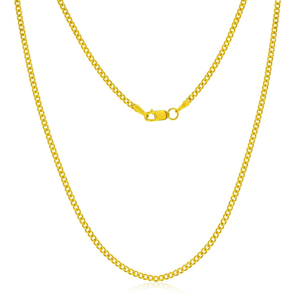 Shining Yellow Gold Filled 22" Curb Chain