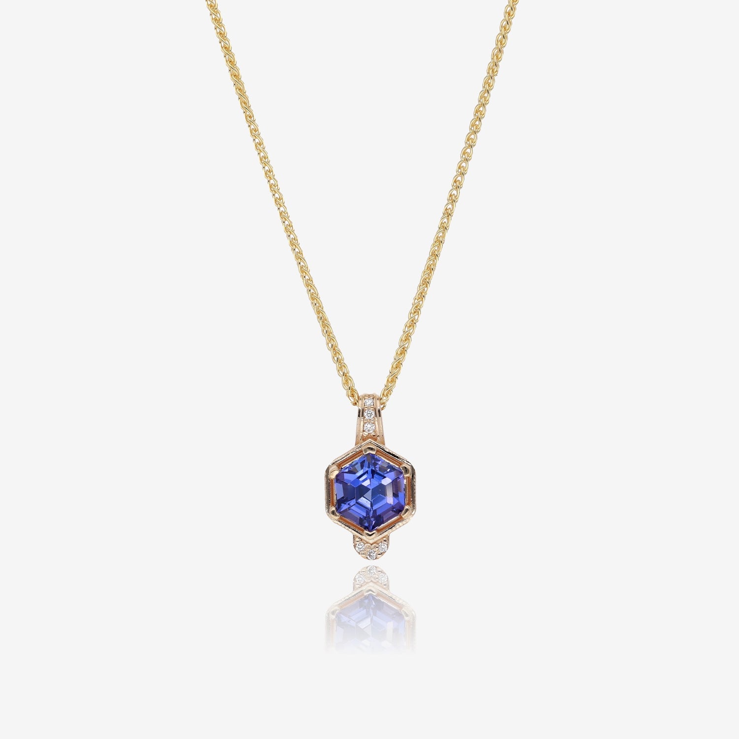 Triumphant Tanzanite and Gold Pendant