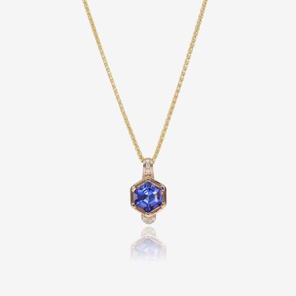 Triumphant Tanzanite and Gold Pendant